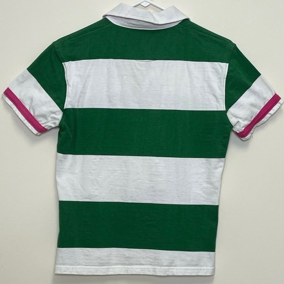 Official Guinness Polo Rugby Stripe Top US 10 12 - Picture 3 of 8